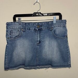 Sweet vibes y2k stretchy Denim Mini Skirt